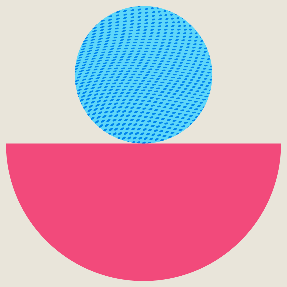 Blue and pink graphic