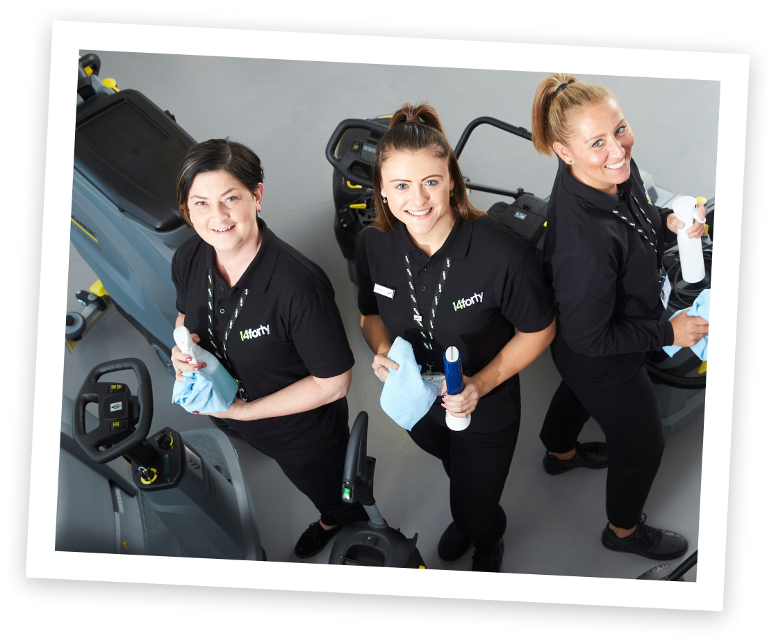 image of workers cleaners