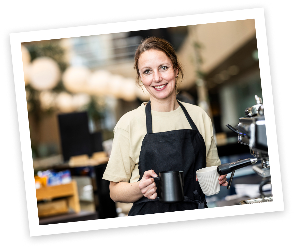 image of worker barista